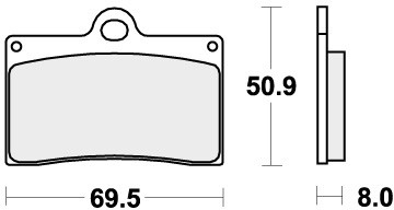 SBS Brake Pads Front For BRIXTON BX 500 X Crossfire 2015 - 2023