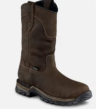 Irish Setter 83907 Men’s Wellington Work Boots Brown Leather Size 10D