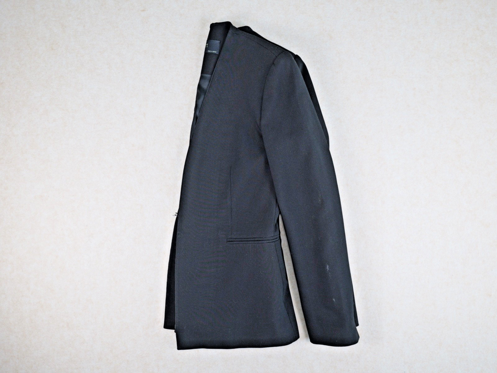 ZARA Basic Collection Black Collarless Blazer Wom… - image 8