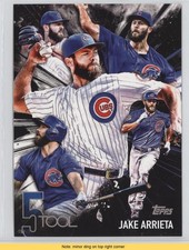 2017 Topps Five Tool Topps.com Online Exclusive 5x7 45/49 Jake Arrieta READ 2f4
