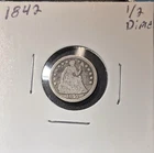 1842-P Seated Liberty Half Dime Good Looking Coin!!!