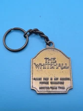 VTG Rare Room Key Keychain The Whitehall Hotel Houston Texas
