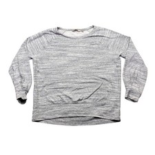 Athleta Gray Space Dye Sweatshirt Tencel Blend Raglan Pullover Womens Small