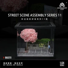 MoreArt 1/64 Sakura Street Scene Assembly Diorama - LED Lighting