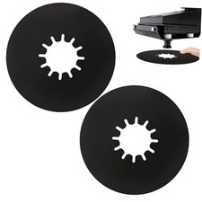 2 Pack 5th Wheel Hitch Lube Plate 10in RV Camper Trailer 10inch-2pk Black