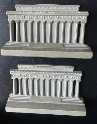 Vintage Lincoln Memorial Bookends Cast By CJO Judd