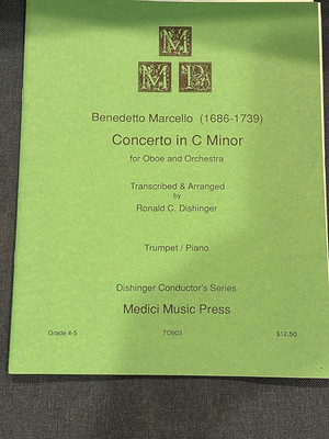 Benedetto Marcello Concerto in C Minor Trumpet/Piano