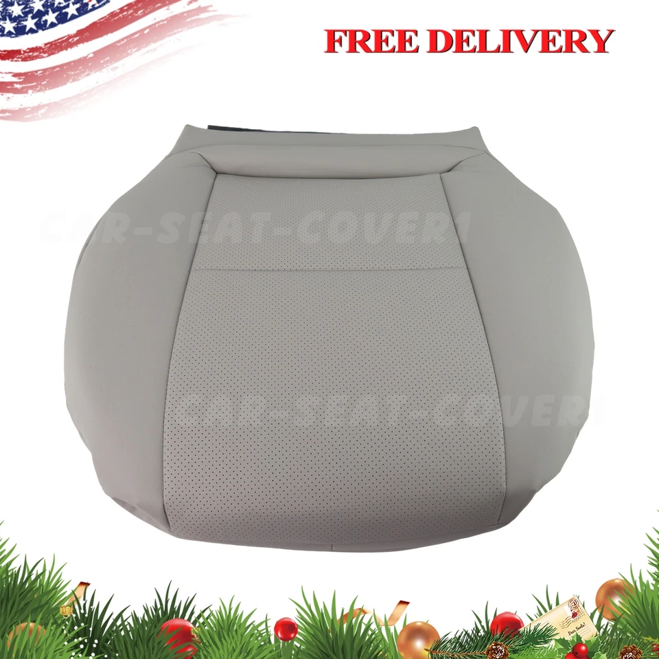 For 2008-2014 Mercedes Benz C250 300 350 Driver Bottom Leather Seat Cover Gray Foto 4 de 4