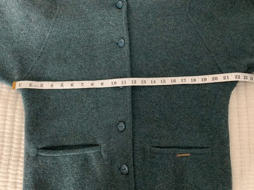 Geiger Pure Wool Cardigan Overcoat Women Approx S/M Cozy Prep Equestrian Ivy - Picture 9 of 10