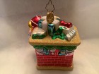 Christopher Radko Moose by a Fireplace Glass Handblown Christmas Ornament — photo 3