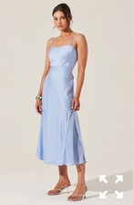 Astr The Dress Satin Straight MIDI Dress Size M MSRP$ 99