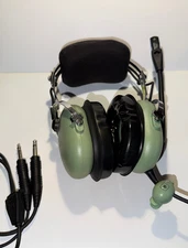 david clark h10-13s Aviation Headset LIKE NEW CONDITION Two Plug TESTED