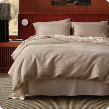 Bedsure Cotton Duvet Cover - 100 Cotton Waffle Weave Khaki Duvet Cover