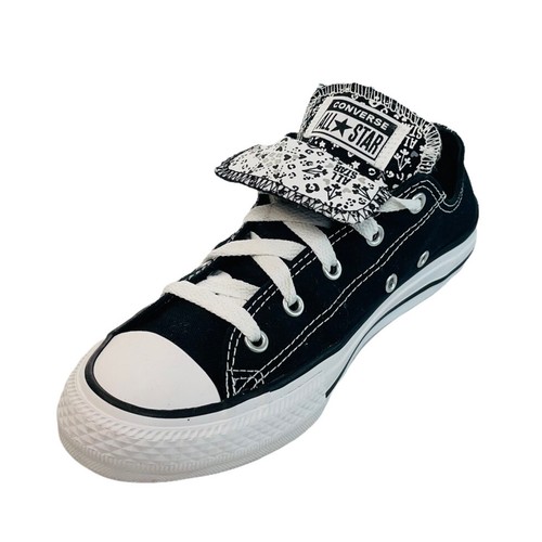 Converse Chuck Taylor All Star Juniors Size 4 Double Tongue Low Top Tennis  Shoes | eBay