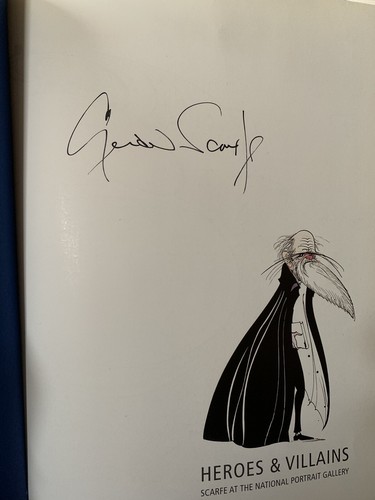 Heroes And Villains, Signed By Gerald Scarfe. 1st Edition - Picture 2 of 2