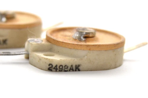 4x Keramik-Scheiben-Trimmer v. Hescho Typ 2498AK, 5 ... 50 pF, 40er Jahre, NOS - Bild 3 von 9