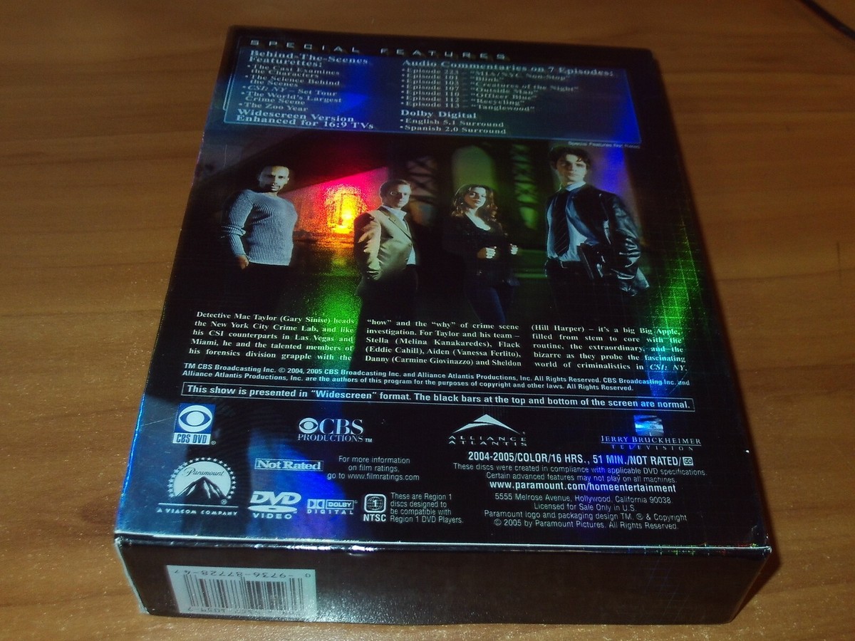 CSI NY: The First Season (DVD, 7-Disc Set Widescreen 2004) 1