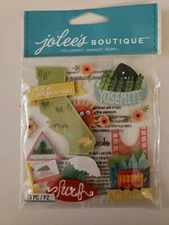 Jolees Boutique CALIFORNIA Yosemite Redwoods Scrapbooking Stickers 