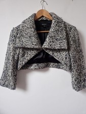 Bebe Wool Blend Cropped Short Jacket Coat Shrug Size M