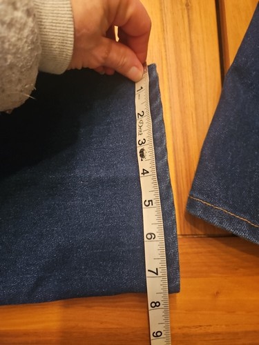 Vintage Levi's 509 Jeans 34 X 32 Tapered Leg Darker Blue USA Made Red Tab - Picture 8 of 11