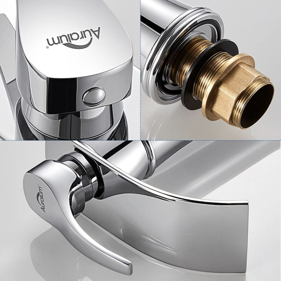 Wasserhahn Bad Waschbecken Armatur Wasserfall Waschtischarmatur Einhebelmischer - Bild 4 von 4