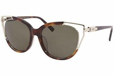 New MCM 660SA 214 Havana  Gold Sunglasses 57mm with Case