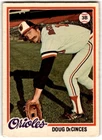 1978 O-Pee-Chee Doug DeCinces #192 Baltimore Orioles