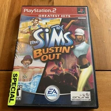 Sims Bustin' Out PS2 (PlayStation 2, Greatest Hits, 2003) No Manual