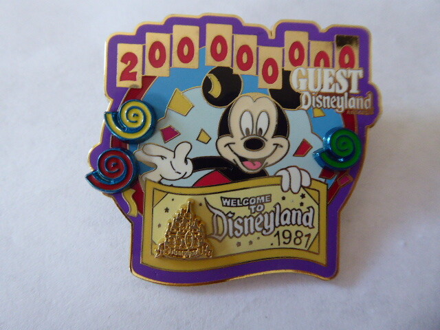 Disney Trading Pins 39264 DLR - Magical Milestones - 1981 - Disneyland Welcomes 
