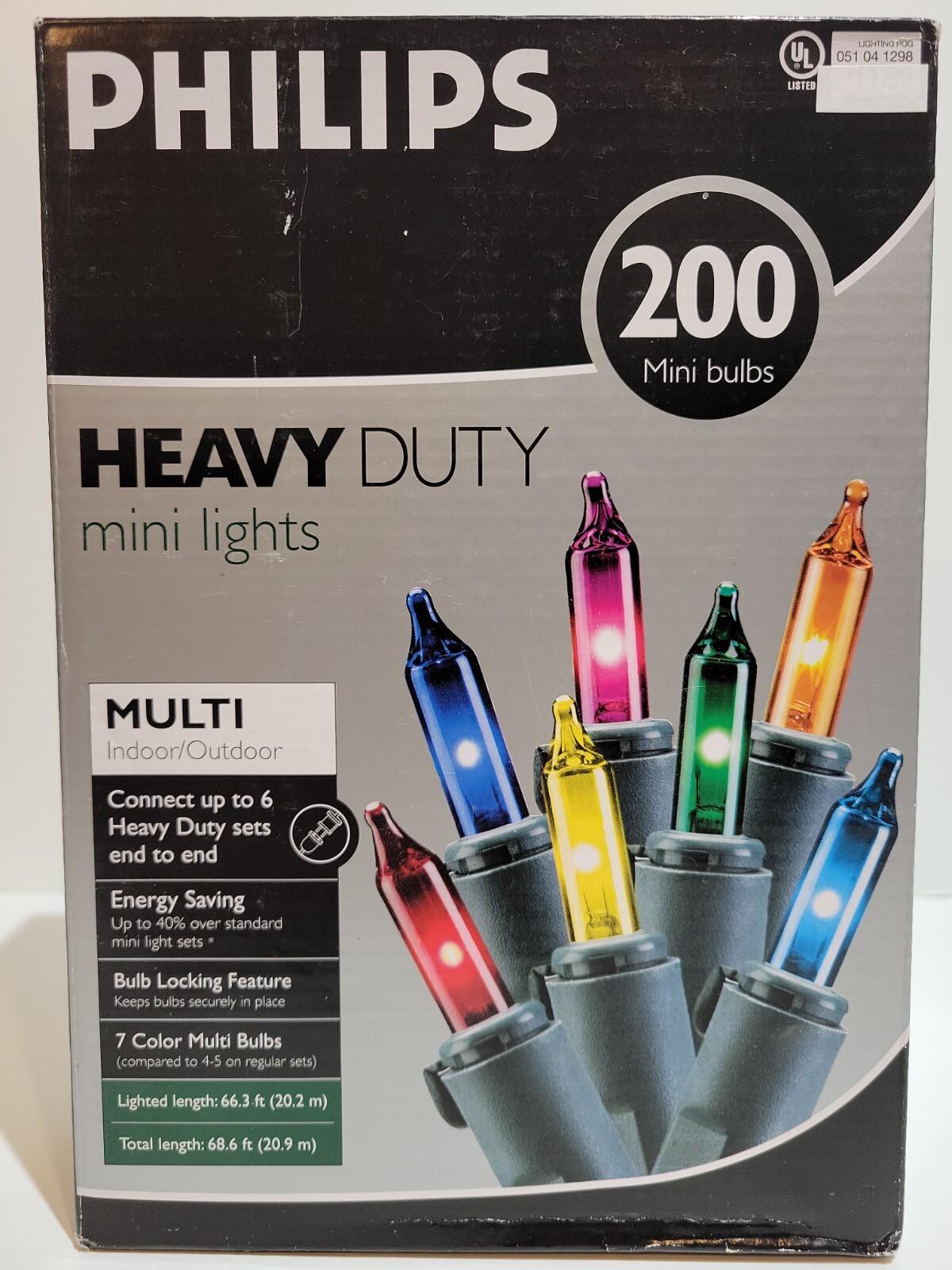 Philips 200ct Christmas Incandescent Heavy Duty Mini Multicolored String Lights eBay