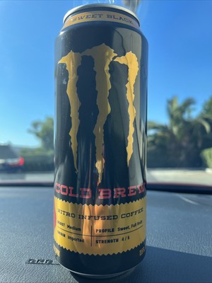 Java Monster Nitro Cold Brew Sweet Black, Coffee + Energy Drink, New, Lot 4