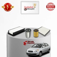 Set Service 4 Filter X Hyundai Akzent III 1.5 Crdi 81KW 110CV Von 2006->