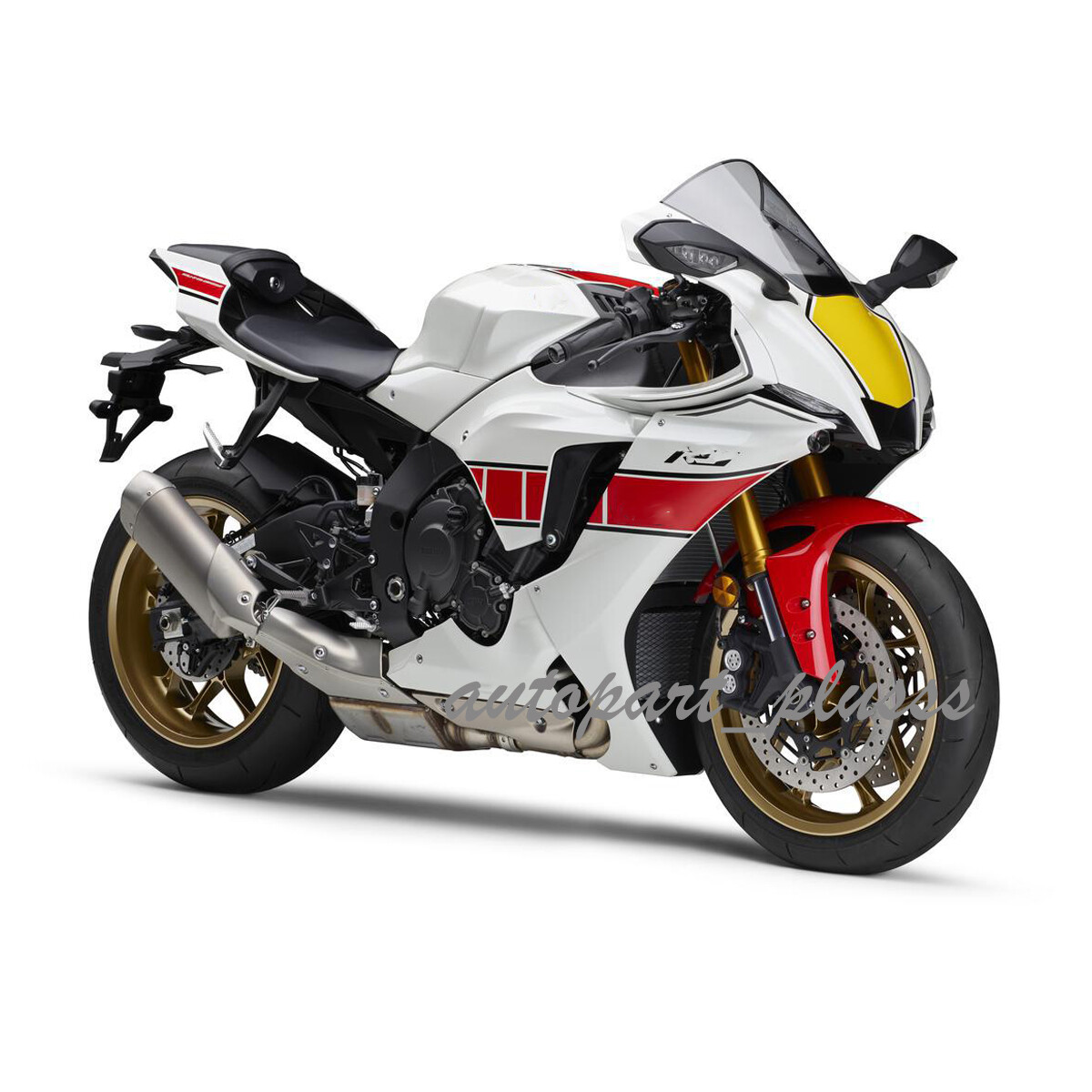 White Red Yellow Injection Fairing Kit For Yamaha YZF-R1 and
