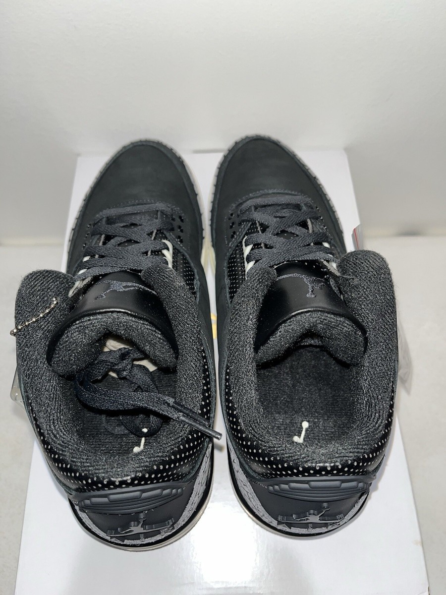 Size 10 Women's / 8.5 Men's - Air Jordan 3 Retro Off Noir W