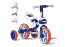 4 In 1 Kids Tricycle Balance Bike in Blue 2-4yrs old