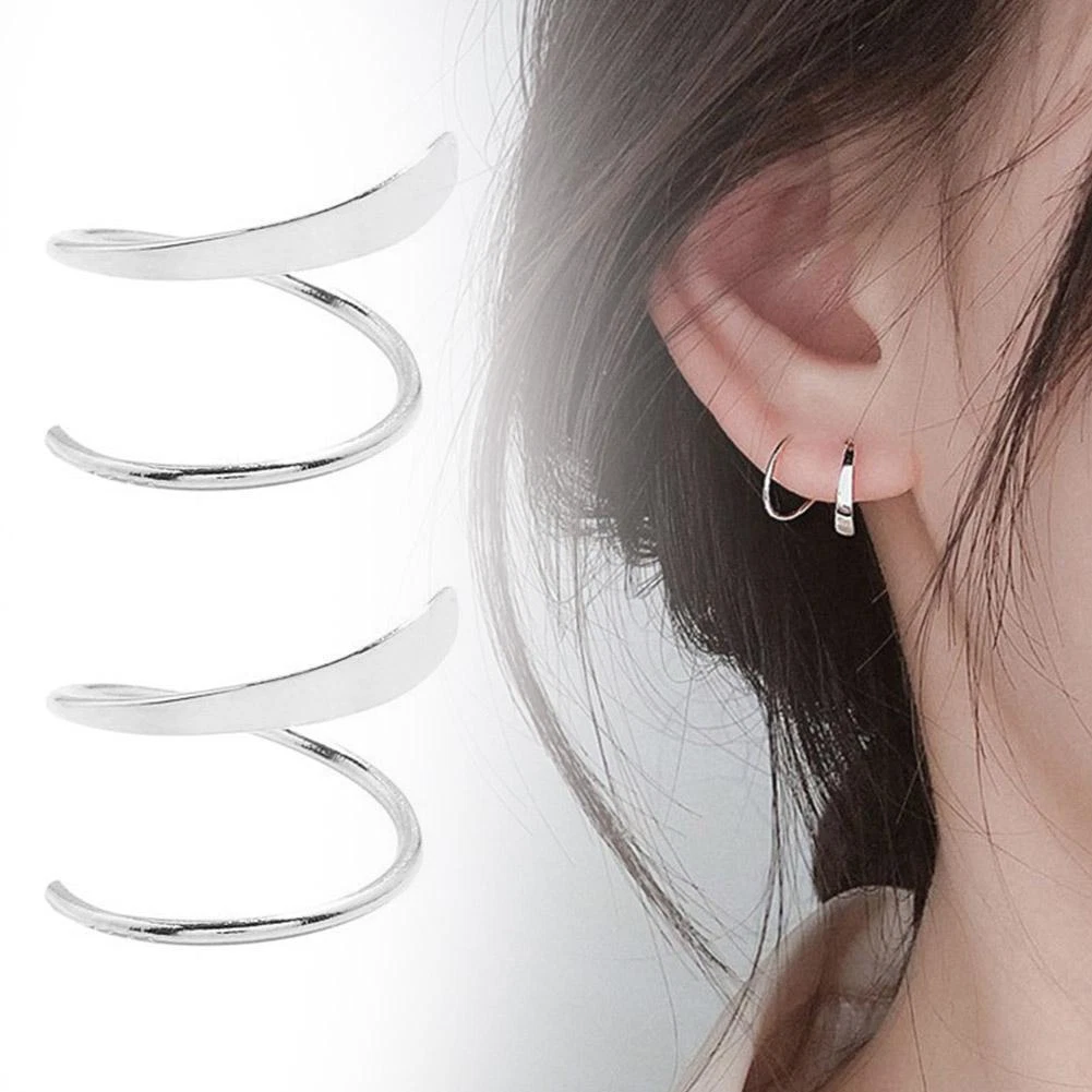 Double hoop shop stud earrings