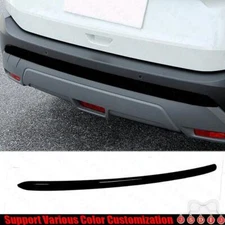 For Nissan Rogue 2021-2023 ABS Bright Black Exterior Rear Bumper Protector Strip