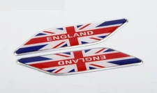 Red Union Jack England Flag Car Door Body Side Fender Sticker Decal Badge Emblem