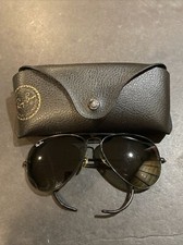 VINTAGE B L RAY BAN 58 14mm AVIATORS SUNGLASSES MADE IN USA