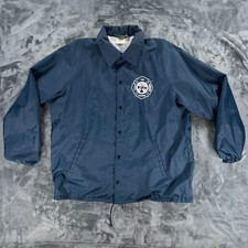Sportsmaster 80's Fire Training Windbreaker Men XL Made in USA Fireman Chief
