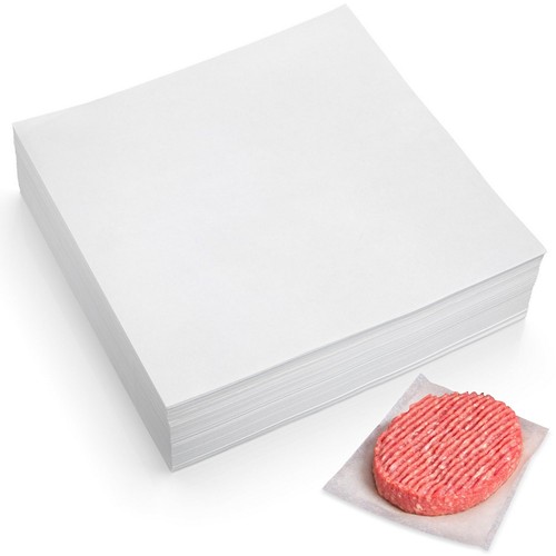 300Pcs Burger Patty Paper 7x7 Inch Parchment Paper Squares for Burger Press U