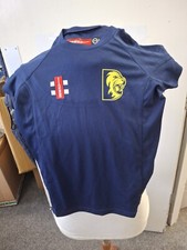 Durham Cricket GN Kids Navy Matrix T-Shirt Age 5/6 Years - Free P&P