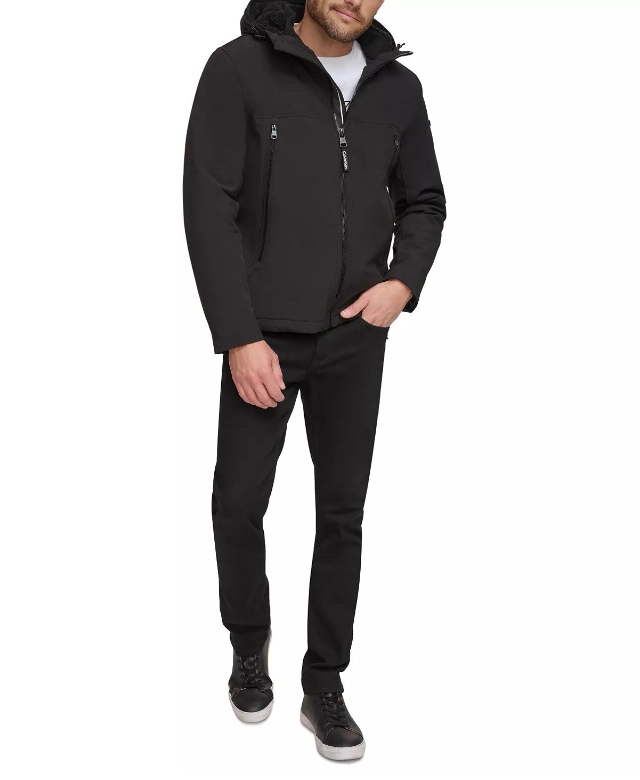 Calvin Klein Men's Sherpa Lined Infinite Stretch Soft Shell Jacket image 5
