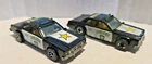 2 VTG 1977 Mattel Hot Wheels Sheriff Patrol 123 Police Car Blackwall Tire 2 Rims
