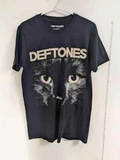 90s basic black Retro style Deftones Unisex T shirt basic tee NH15861