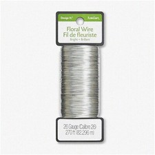 Silver Blossom Wire - 26 Gauge, 270 Feet of Floral Crafting