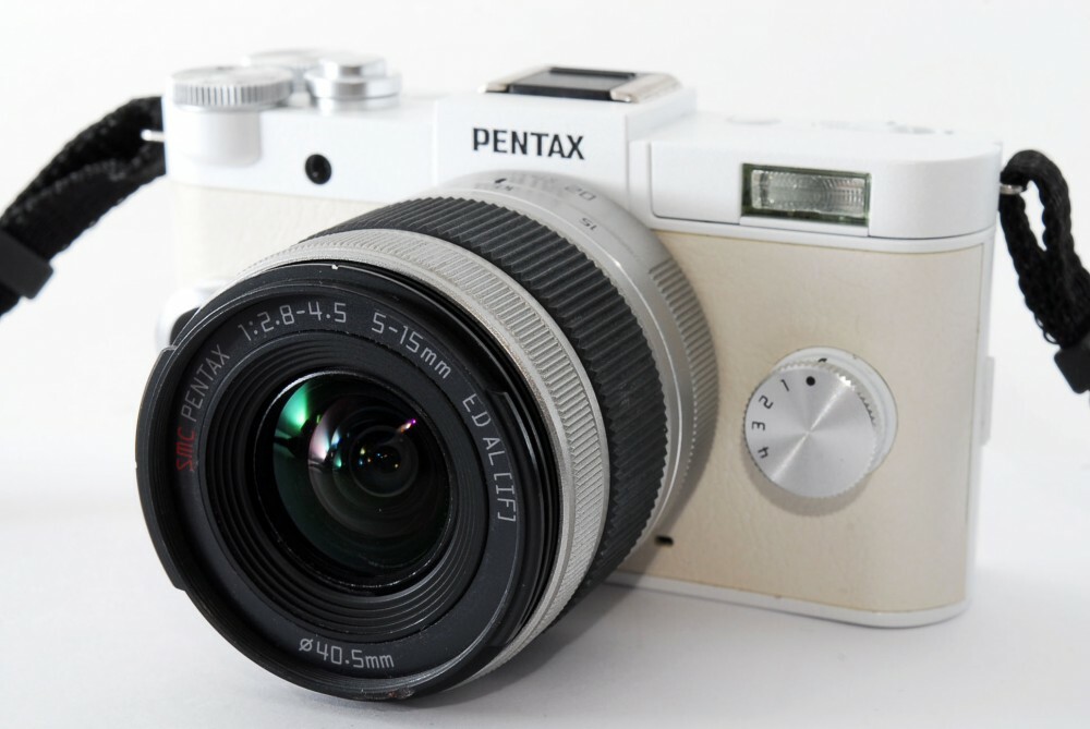 PENTAX Q-S1 02 Zoom Kit 12.4MP White [Exc+++] w/8GB SD Card