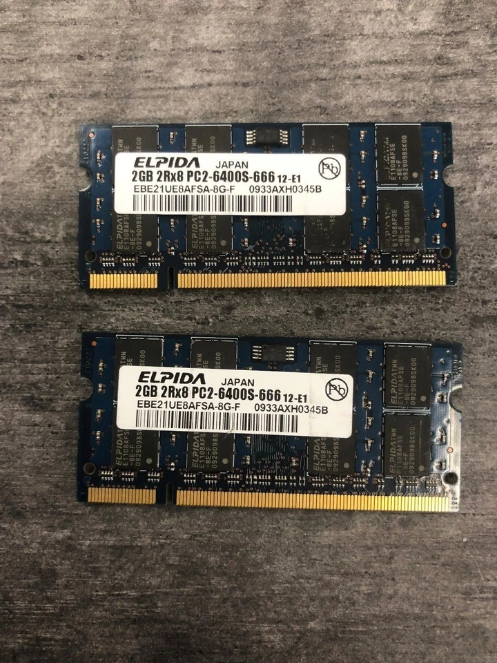 4GB (2x2GB) PC2-5300s DDR2-667MHz/DDR2-800 Laptop Memory SODIMM Intel 200pin US - Image 4 of 4