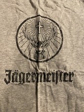 Vintage T Shirt- Jagermeister Liquor Promo NOS Size XL Gray Black