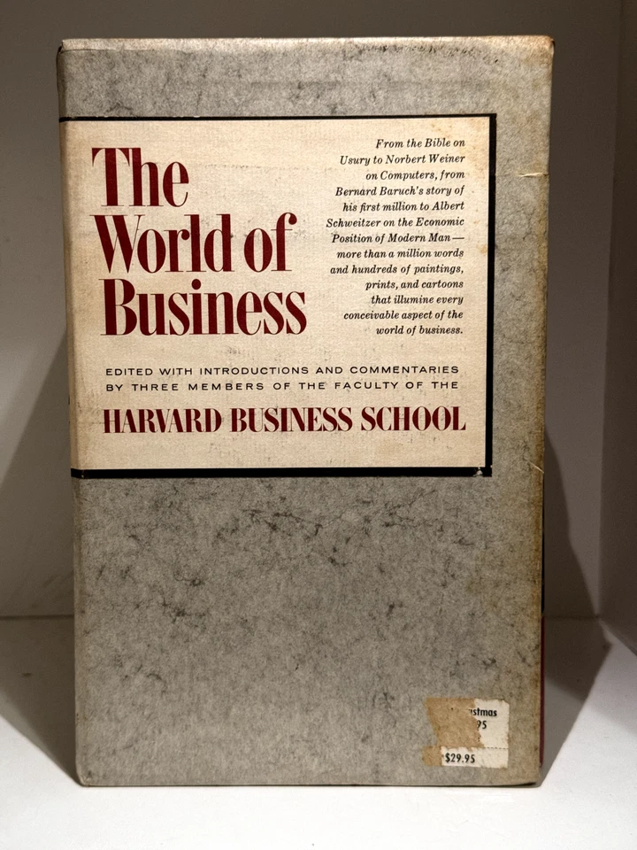 THE WORLD OF BUSINESS by Harvard Business School 4 vol Slipcased Set First Print Foto 3 de 4